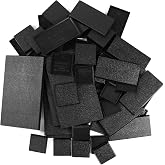 Evemodel Mixed Different Sizes Square Rectangle Bases for Wargames Tabletop (55pcs-2 Shapes &amp; 4 Sizes)