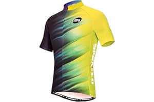 sponeed Men's Cycling Jerseys Tops Biking Shirts Short Sleeve Bike Clothing Full Zipper Bicycle Jacket with Pockets