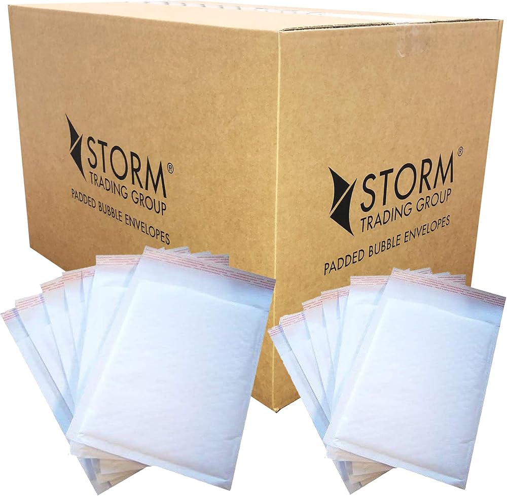 Storm Trading Group 100 White Padded Bubble Envelopes A5 170 x 245mm