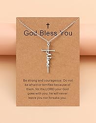 Lcherry Name Name Cross Necklace Personalized