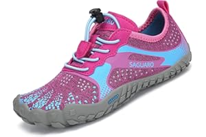 SAGUARO Kids' Barefoot Shoes Boys Girls Quick Dry Aqua Athletic Sneakers Lightweight Sport Footwear Toddler Water Shoes