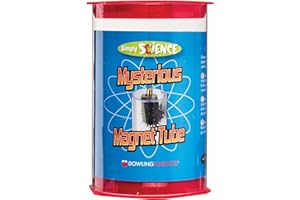 Dowling Magnets Mysterious Magnet Tube with Steel Filings - 3D Magnetic Field Viewer - Magnet Science Kit - Iron Filings and Magnet for Science Experiments - Makes Learning Magnetism Fun! Item SS31