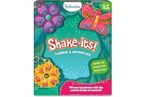 Skillmatics Art & Craft Activity - Shake-its, DIY Glitter Craft Kit with Keychains, Fun & Creative Travel Toys, Party Favors & Birthday Gifts for Girls & Boys Ages 4, 5, 6, 7, 8, 9