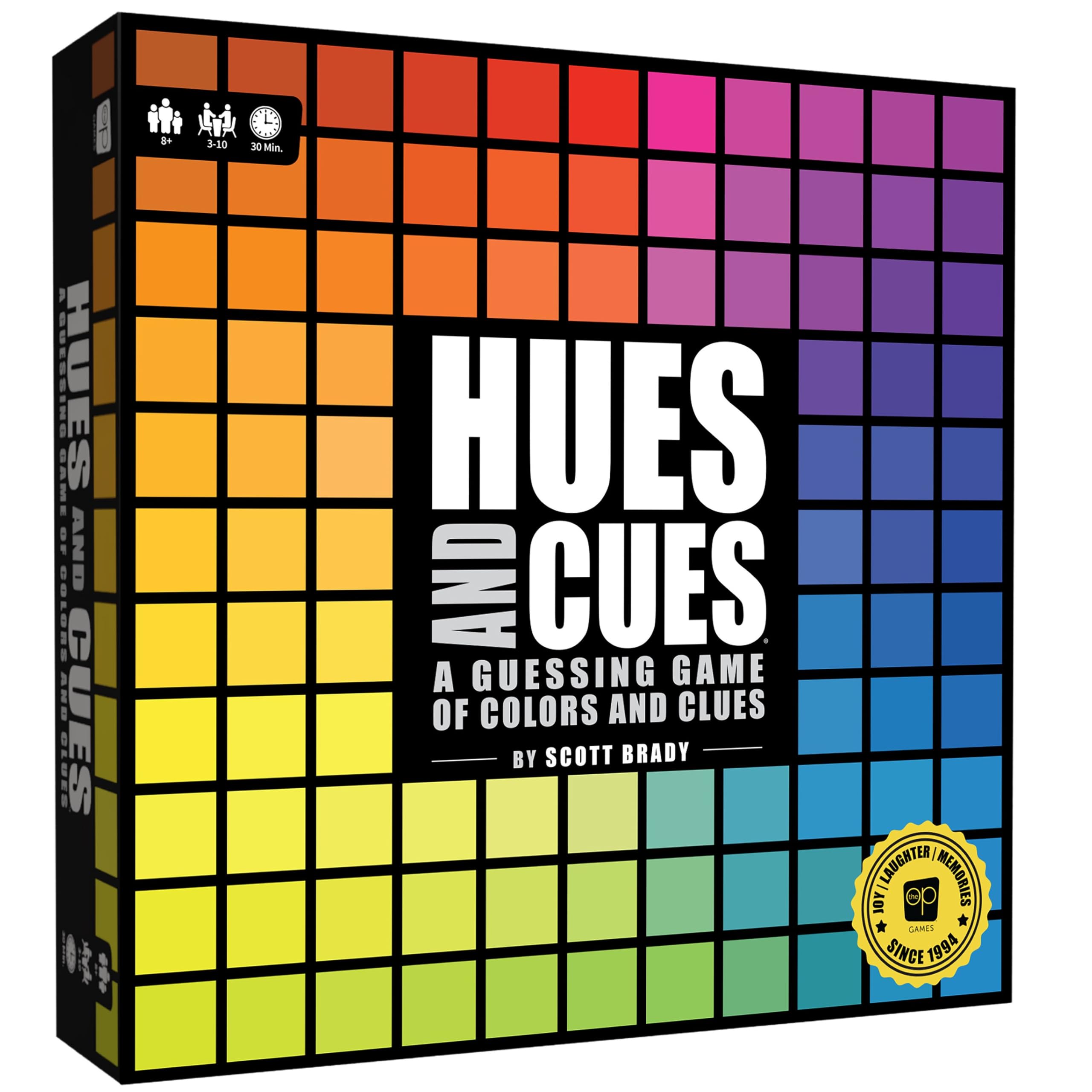 USAopoly | Hues and Cues | Guessing Board Game | Ages 8+ | 3-10 Players | 30 Minutes Playing Time