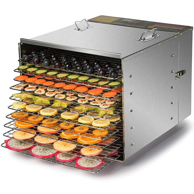 COZ Commercial Grade Stainless Steel Electric Food Dehydrator Machine