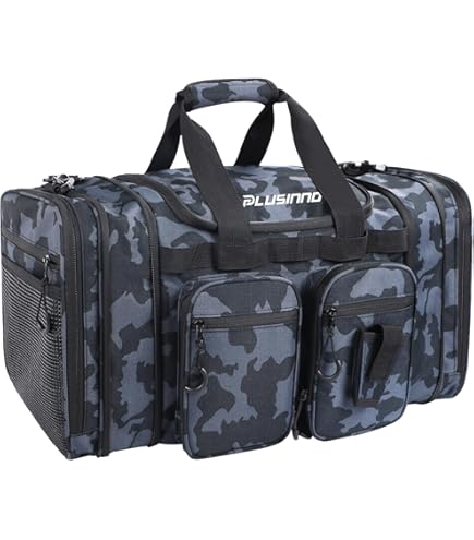 CARBON KING Waterproof Fishing Tackle Bag,Saltwater Tackle Box Bag,Fishing Bags for Men