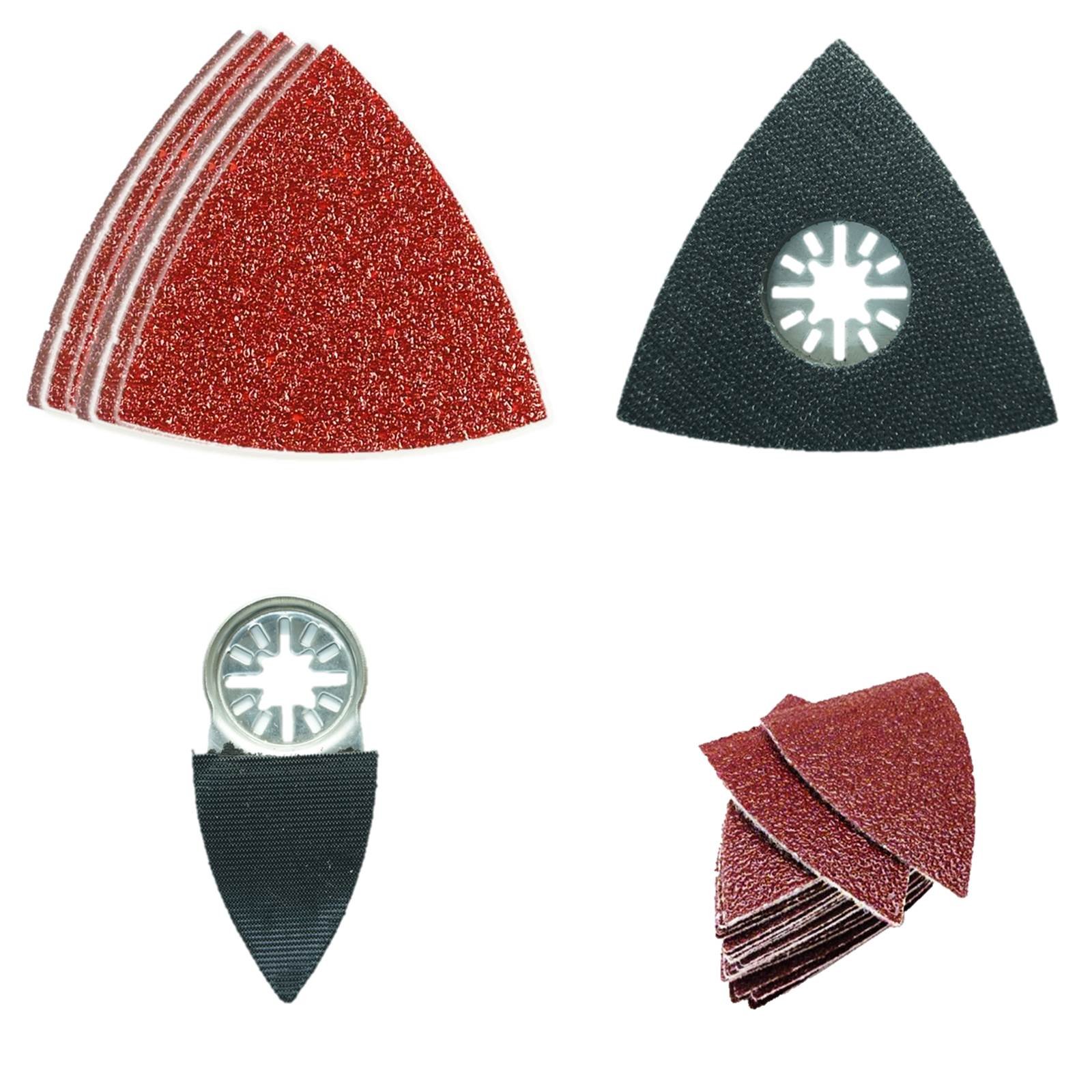 42 x TopsTools UNKA42SKA Sanding Kit Compatible with Bosch Fein (Non-StarLock) Makita Milwaukee Einhell Ergotools Hitachi Parkside Ryobi Worx Workzone Multi tool Accessories