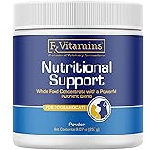 Rx Vitamins Nutritional Support - A Combination of Essential Vitamins, Minerals, & Other Beneficial Compounds for Dogs and Cats - 9.07oz