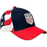 Icon Sports U.S. Soccer Cap, USA Adjustable Flag Cap Blue