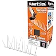 Bird B Gone - EnviroSpike Plastic Anti Bird Spikes (10' Kit) - Humane Deterrent - Stops Pigeons & Birds from Roosting - UV-Stabilized Polycarbonate - for Rooftops, Ledges, Fences, Etc - Made in USA