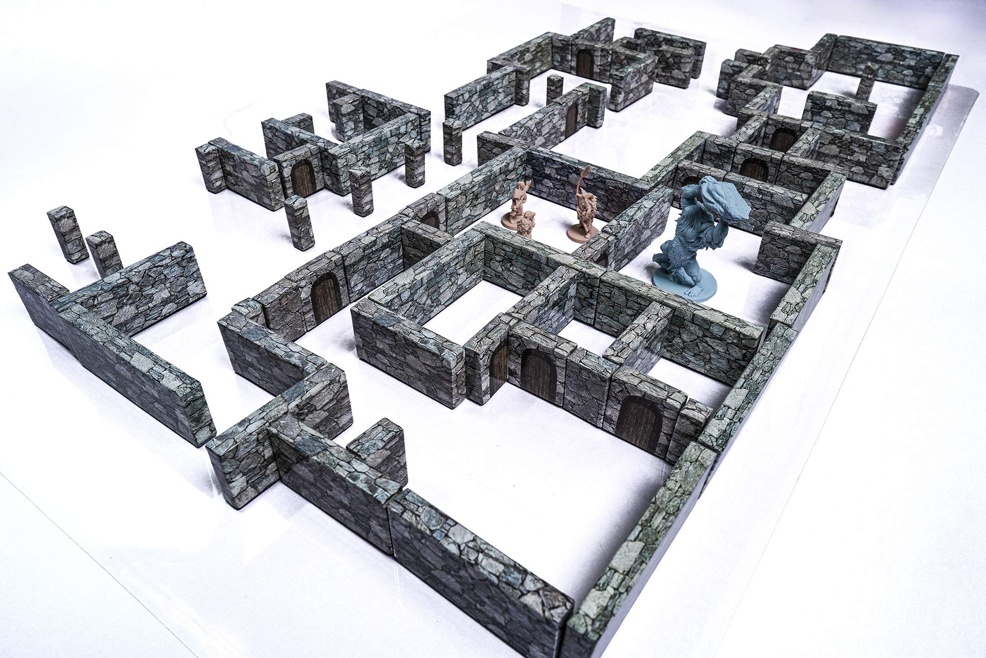 Buy Modular Dungeon Wall System Stone Walls Op 28mm Miniatures Role 