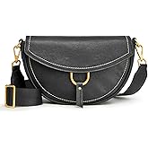 S-ZONE Crossbody Bags for Women Top Grain Leather Shoulder Bag Small Cross Body Purse with Adjustable Wide Strap