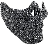 STORM BUY Rhinestone Diamond Skull Teeth Jaw Mouth Masquerade Mask Costume Cosplay Halloween Party