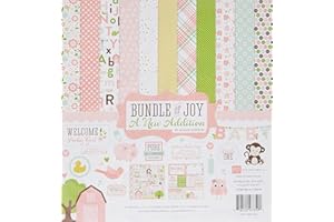 Echo Park Paper Company Bundle of Joy Girl 2 Collection Kit,Black, 12-x-12-Inch