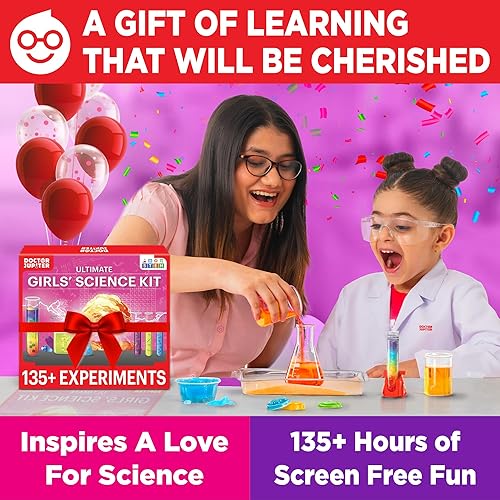 Doctor Jupiter Girls' Science Kit for Kids Ages 8-10-12-14