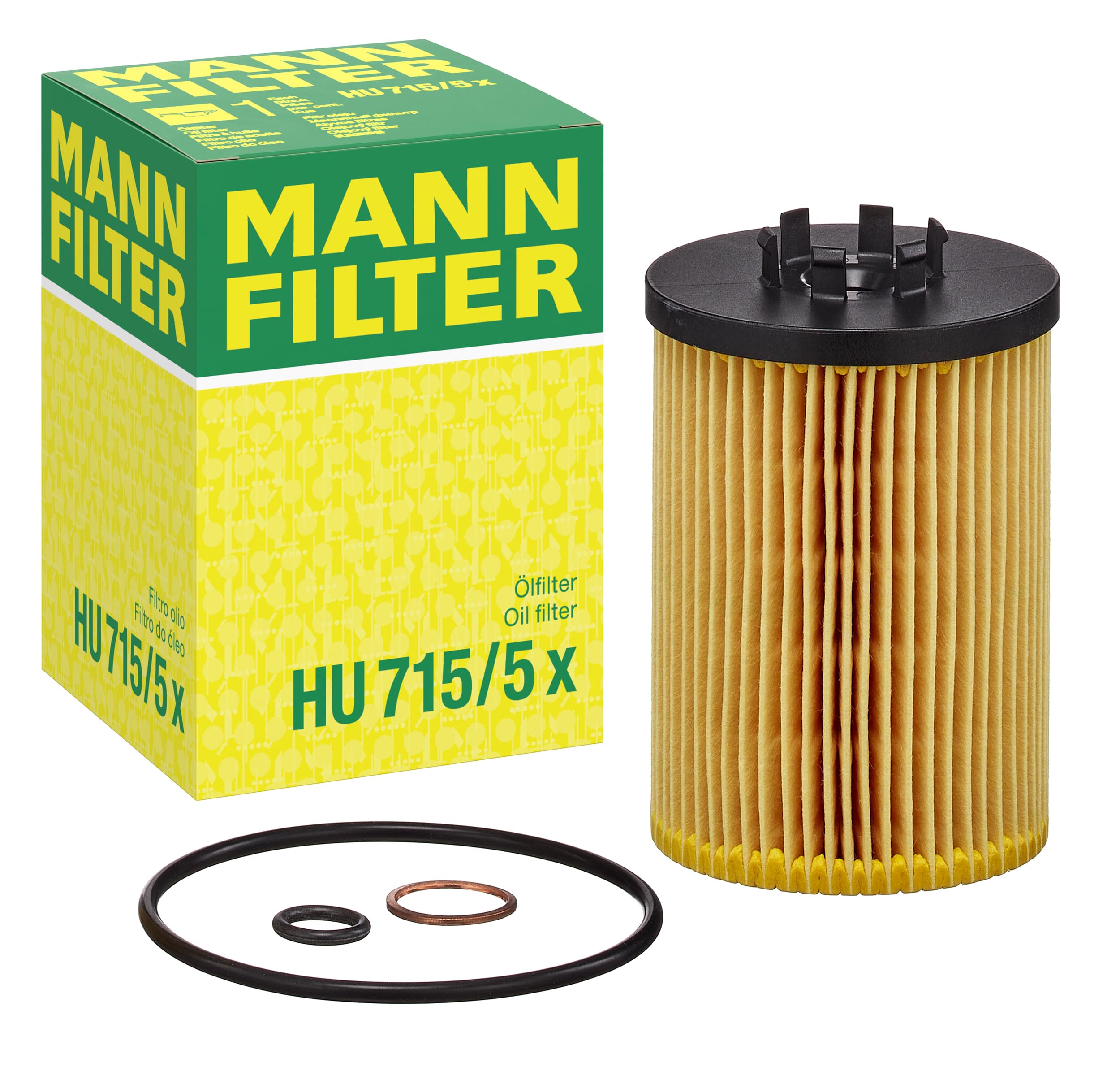 MANN-FILTER HU 715/5 x Oil Filter - for Cars + Transporters