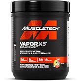 MuscleTech Pre-Workout Powder, Vapor X5 - Miami Spring Break, 272g | Sports Nutrition Muscle Building Supplements for Women &amp; Men - Intense Muscle Pump Energy Powder Drink Mix (30 Servings)