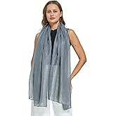 PANTONIGHT Women's Fashion Scarf Sparkling Evening Shawl Lightweight Wedding Shawl Head Scarf and Wraps for Party (2709)