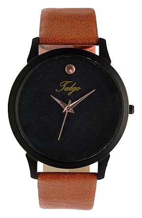 Ultra Slim Series Slim Dial Analog Black Dial Mens Watch - TG-102-BLACK