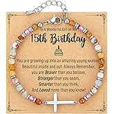 AryaHozel Christian Cross Bracelet for Women - Valentine's Day Gifts for Her, 13th to 60th Birthday Gifts for Women | Christmas/Graduation/Easter Gift, Religious Jewelry