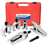 DAYUAN 5Pcs Ball Joint Separator, Tie Rod End Tool Set, Pitman Arm Puller | Removes Ball Joints Tie Rods &amp; Pitman Arms Puller, Heat Treated Alloy Steel, Storage Red Case, Fits Most Cars &amp; Light Trucks