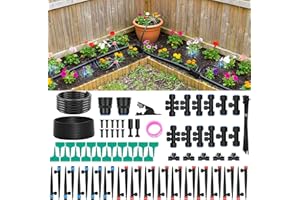 Drip Irrigation System for Garden, 2026 Upgraded DIY Automatic Plant Watering Kit with Push-Fit Connectors, 30 Water-Saving A