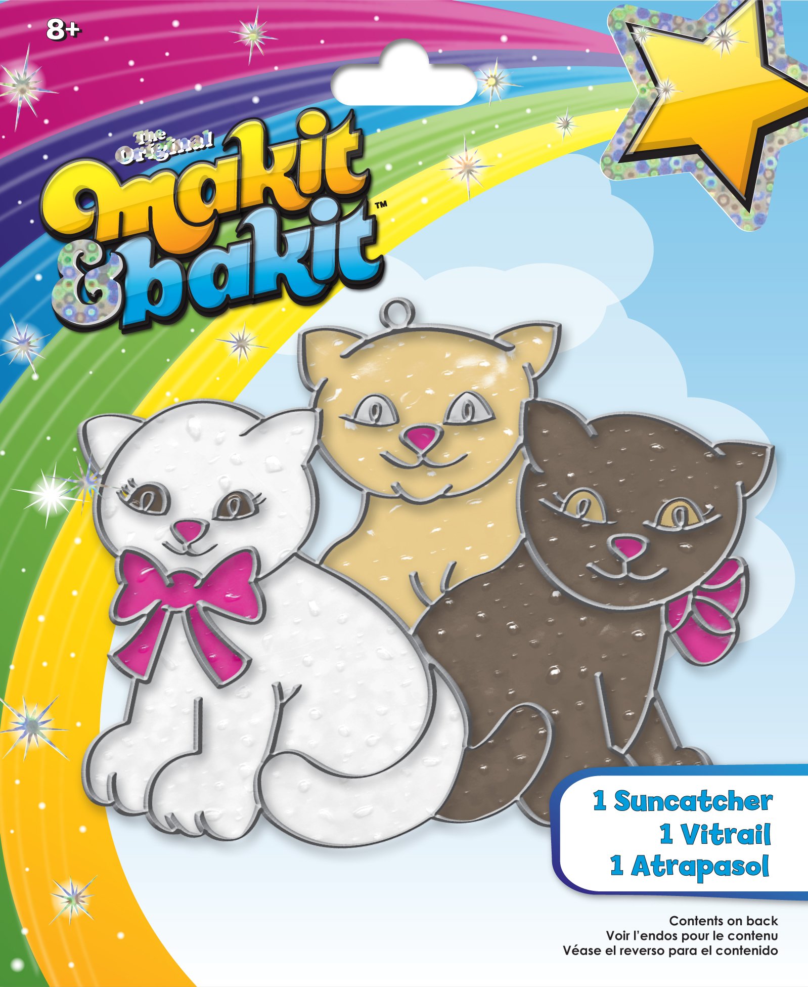 Colorbok Makit & Bakit Glittering Suncatcher Kit, Multicolor