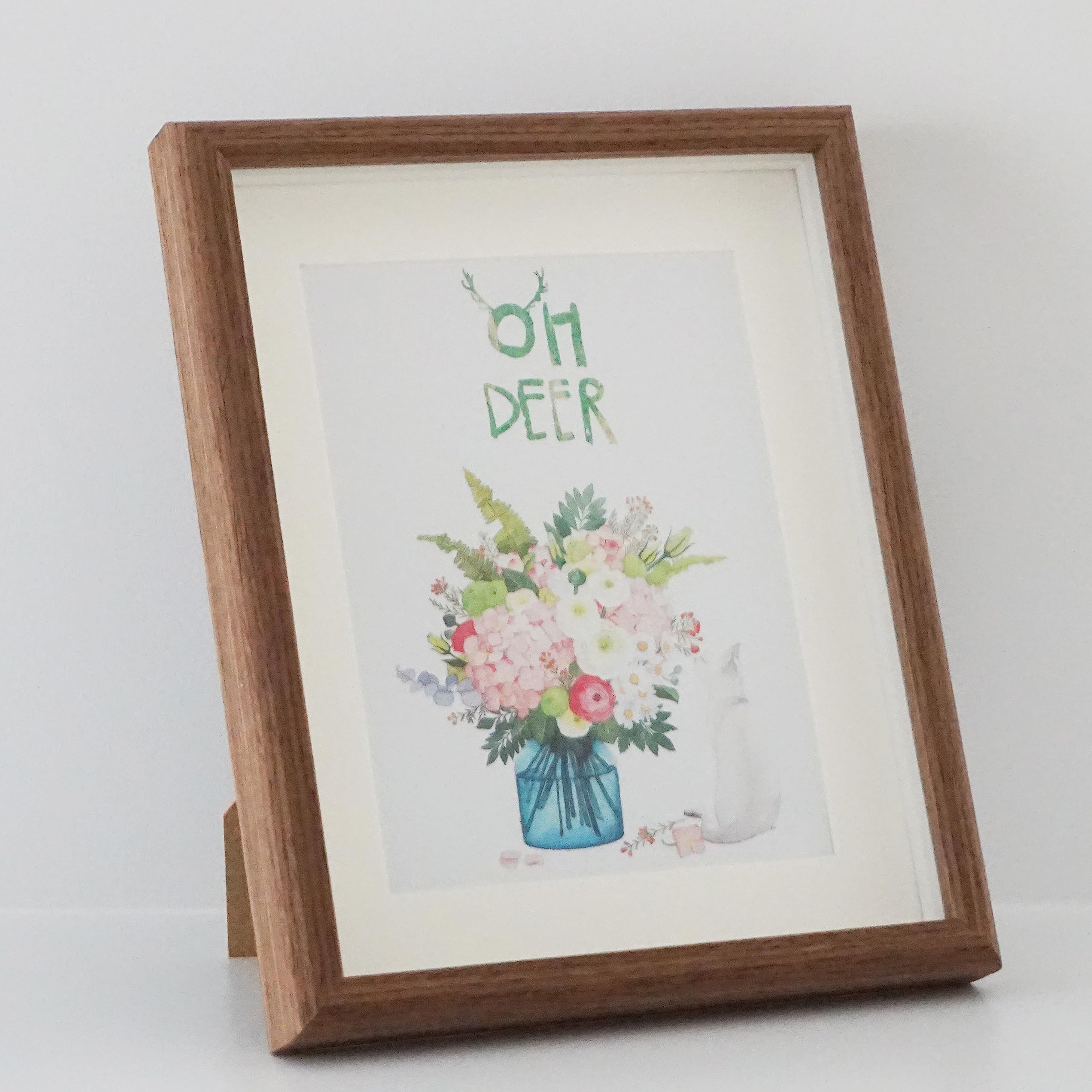 Photo 1 of PLUSCHEN 10x12 Wooden Photo Frame with 8x10 Mat Glass Front Wall and Desktop Display Picture Frame