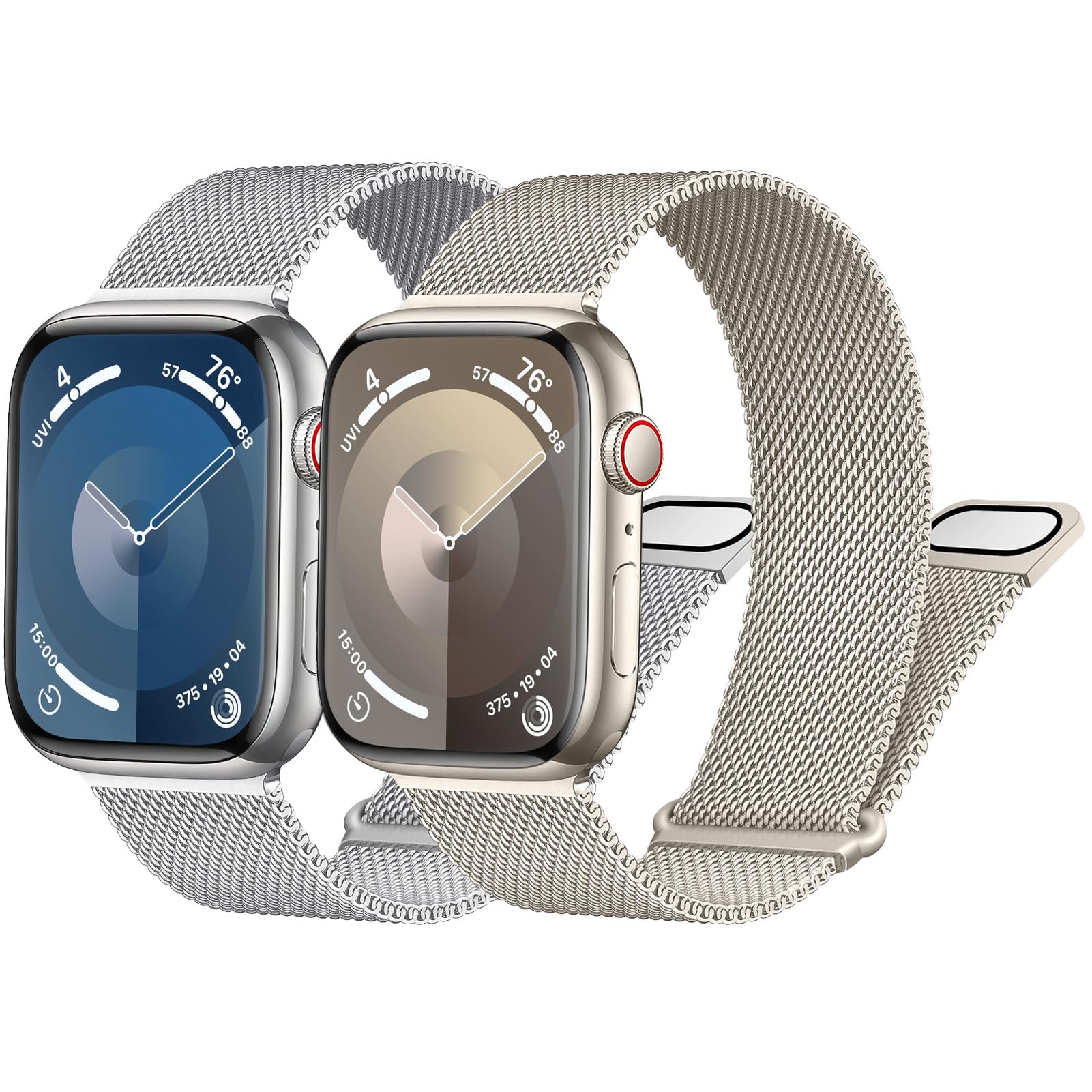 Milanese Loop Band for Apple Watch Strap 40mm 44mm 41mm 45mm 42mm 46mm 38mm 49mm Magnetic Metal Mesh Loop Strap for Apple Watch Ultra Ultra2 Series 10 9 8 7 6 5 4 3 SE SE2