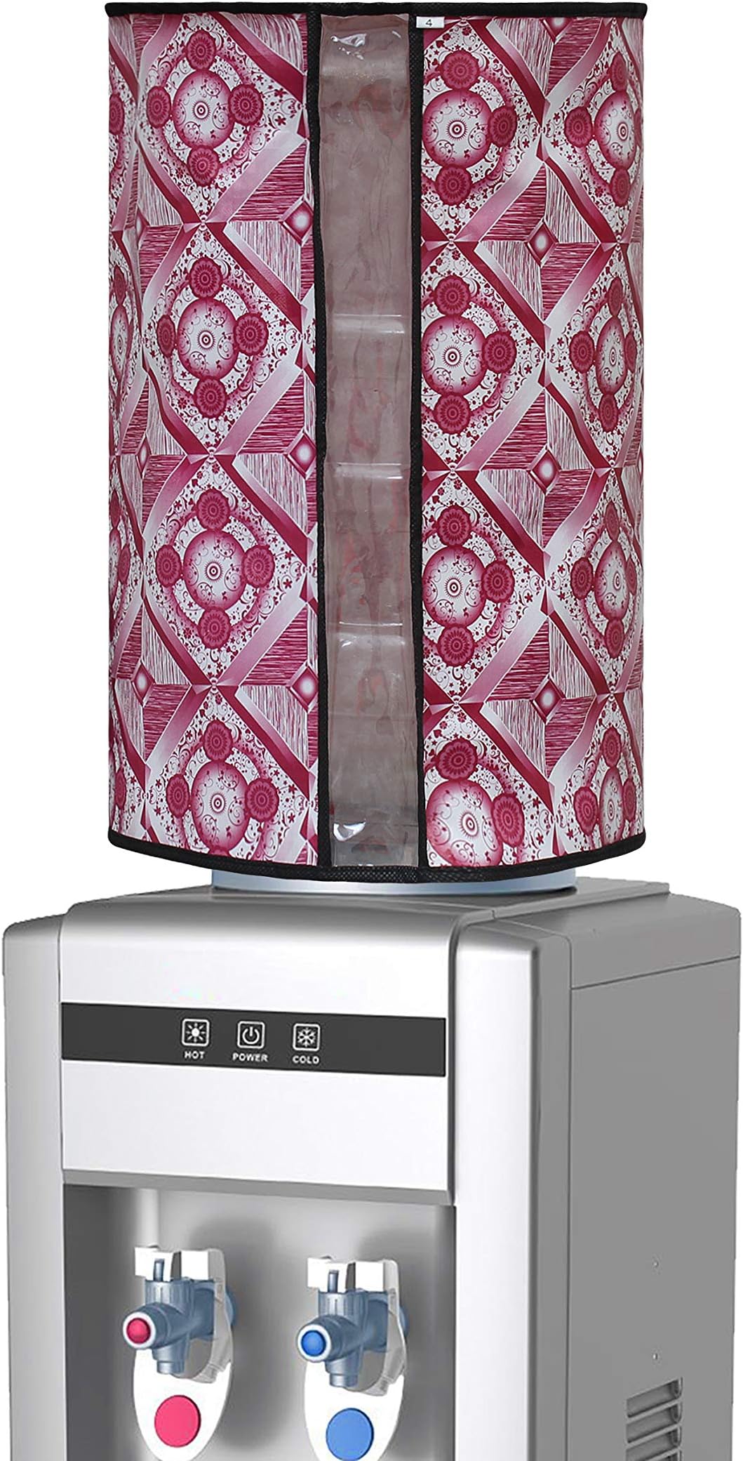 Lithara Printed Dispenser Bottle Cover for 20 Litre | Water Level Indication | Dispenser Bottle Protector | (Design55 Multicolor)