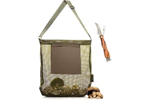 VylerSky Foraging Bag - Mushroom Foraging Kit with Bag and Knife, Great for Mushroom Decor Lovers