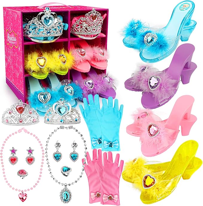 Princess Dress Up Shoes and Jewelry Boutique Little Girl