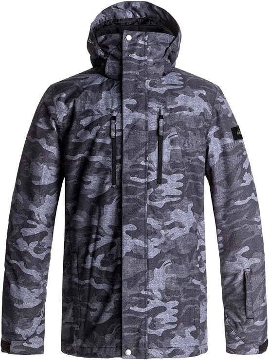 quiksilver mission printed insulated snowboard jacket