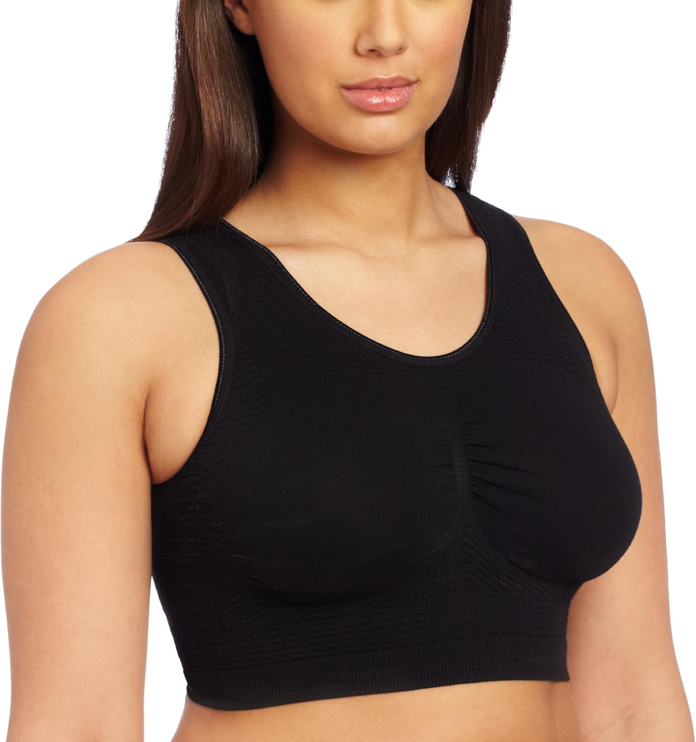 Dr. Rey Shapewear Womens Seamless Bra Top, Black, Small at Amazon Women