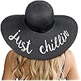Womens Big Bowknot Straw Hat Floppy Foldable Roll up Beach Cap Sun Hat UPF 50+