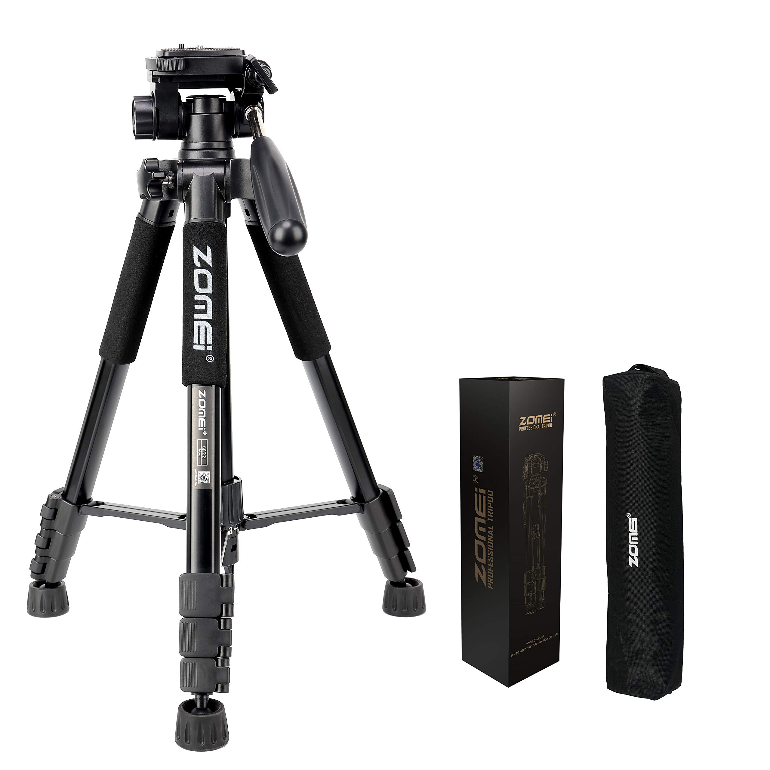 Zomei Camera Tripod Monopod 58-inch Professional Digital Camera Aluminum Tripod Support for Panoramic Shooting Designed for Sony Nikon Canon Camera