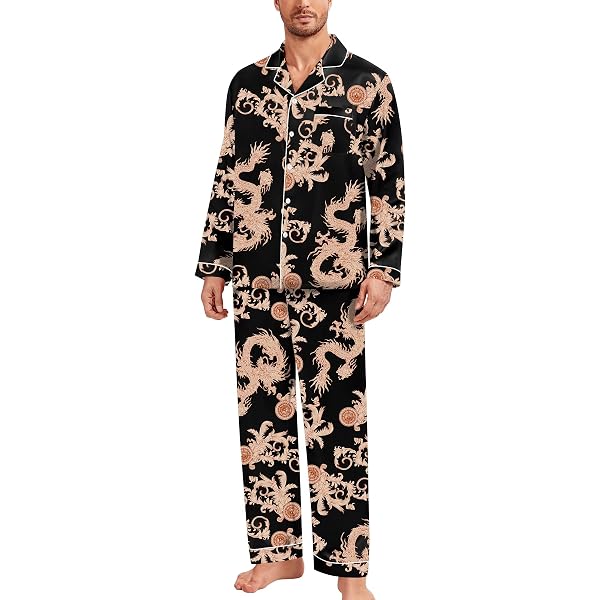 Conjunto Dos Piezas Modal Pijama De Seda Para Hombre Conjunto De