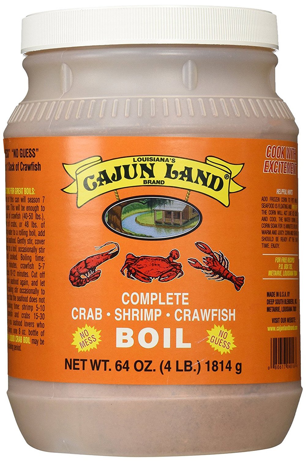 Buy Cajun Land Crab Shrimp Crawfish Boil Complete seasoning 4 Lbs (2