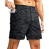 G Gradual Men's Casual Shorts 7" Lightweight Golf Shorts for Men Stretch with 3 Pockets Quick Dry Breathable Work Shorts