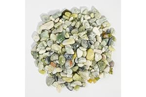 CONSDAN Stonecreek 24 LBS River Rocks (2 x 12 LBS Bags) – Natural Polished Decorative Pebbles, Garden Landscaping Stones for Planters, Vase Fillers, Succulent Pots, Fish Tanks & Terrariums, Jade Medium