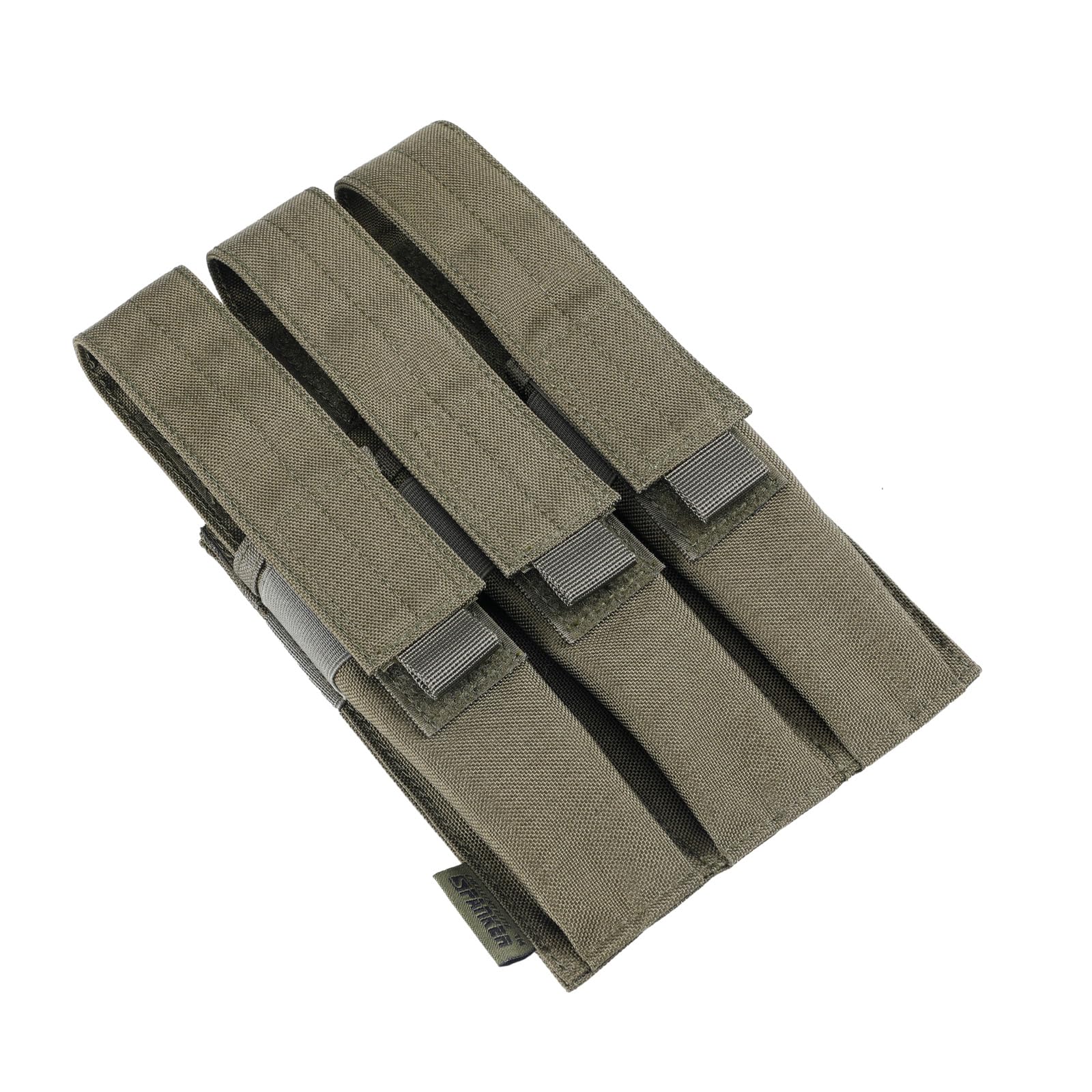EXCELLENT ELITE SPANKER Tactical Open Top Single/Double/Triple Mag Pouch Mp7 Mag Pouch Molle Magazine Pouches(Triple-RGN)