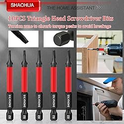 10PCS Triangle Screwdriver Bits, Impact Tough