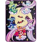 Care Bears x Universal Monsters Raschel Throw Blanket | Soft Polyester Cover for Sofa, Bed | 45 x 60 Inches