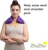 Zhu-Zhu Lavender Body Wrap Wheat Bags Microwavable Heat Pad Purple view 7