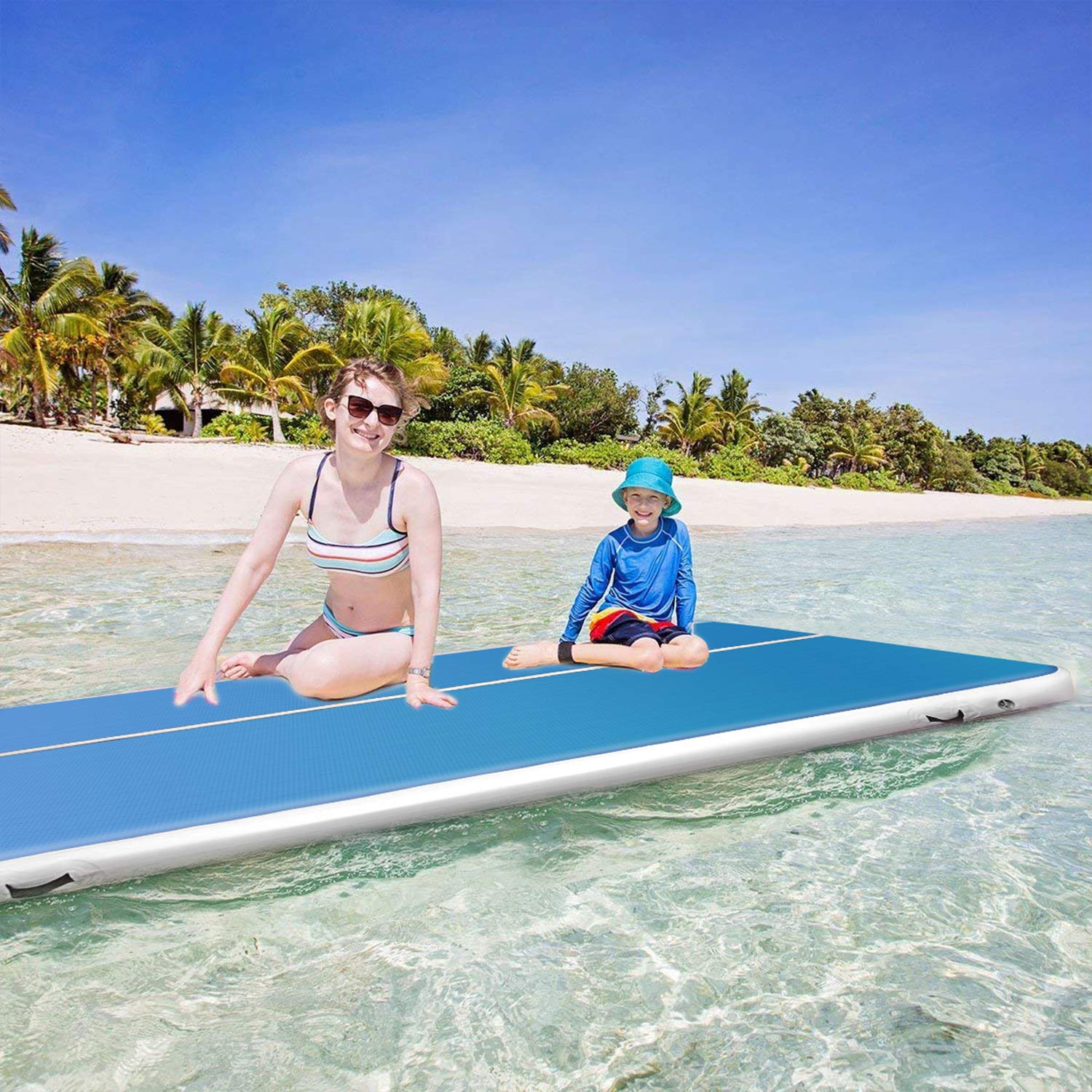 airtrack pool gymnastics mat