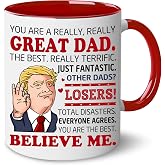 BECHUSKY Gift For Dad - Dad Gifts - Best Dads Ever Cup - Gift for Dads from Son, Daughter, Child - Fathers Day, Birthday Gift for Fathers, Daddy, Papa - Father Present Cup