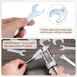HARFINGTON 10pcs Small Wrench Open End Wrench