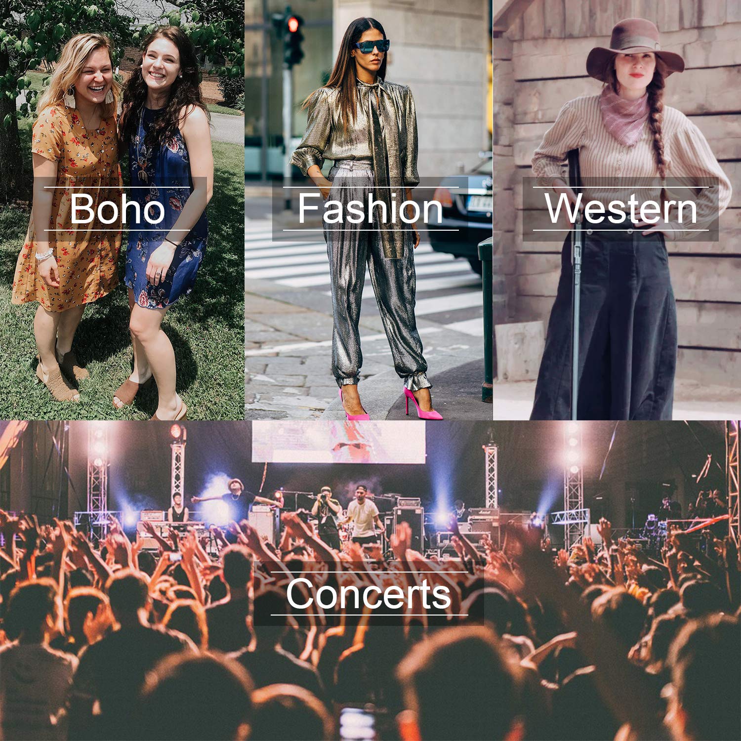 WERFORU Women Leather Belt for Jeans Pants Dress Ladies Belt with Western Buckle, Black,Medium(Suit for Pants Size 30-35 Inches)