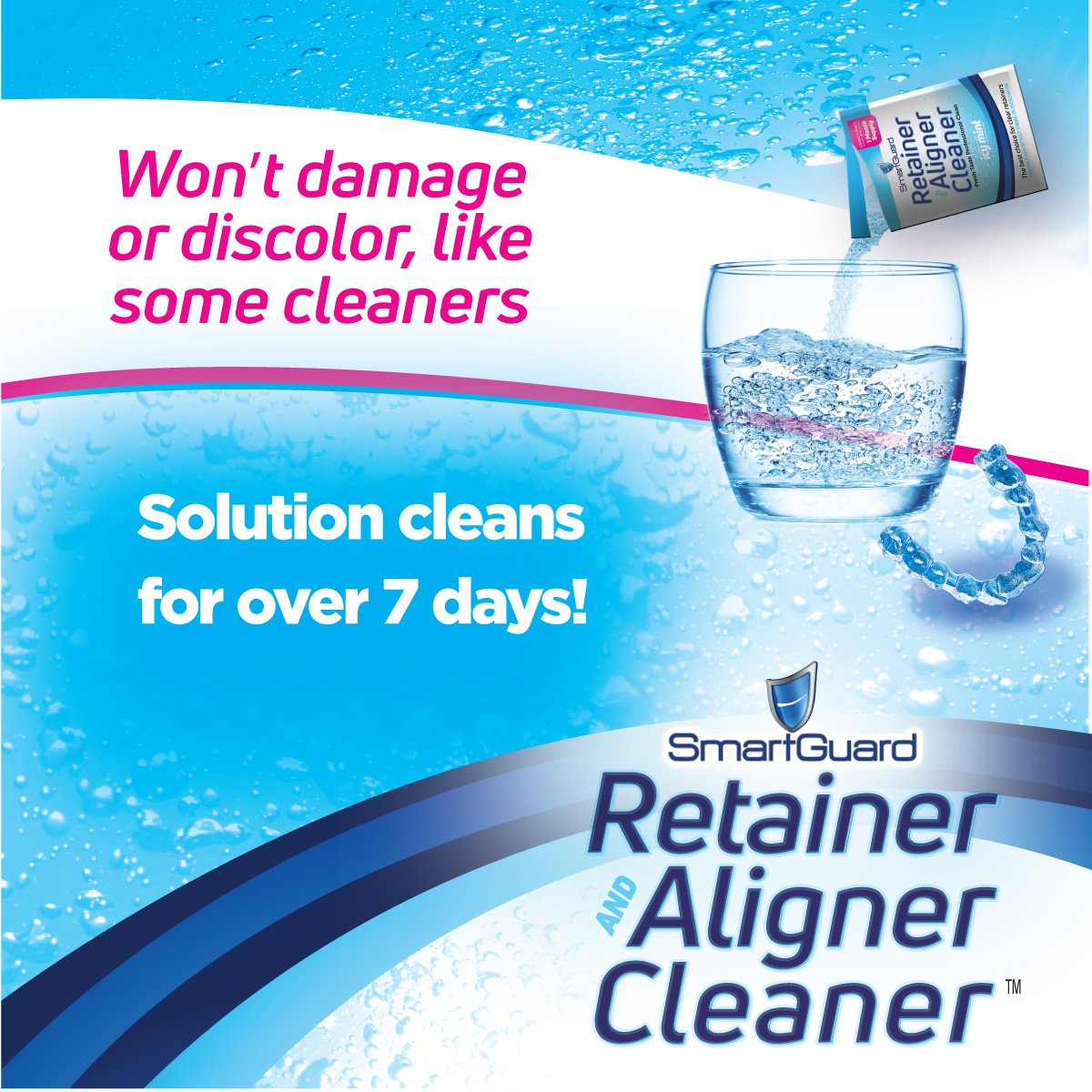 SmartGuard Retainer Aligner Cleaner 70 DAY PACK Invisalign Cleanser