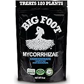 Big Foot Mycorrhizae for Plants, Potted Plants and Gardens - Concentrate Fully Dissolves in Water, Year Round Organic Fertilizer for Root Growth and Healthy Soil - 4 Ounces
